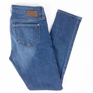 Mavi Angie Mid Rise Slim Straight Womens Jeans Faded Dark Wash Size 26/28